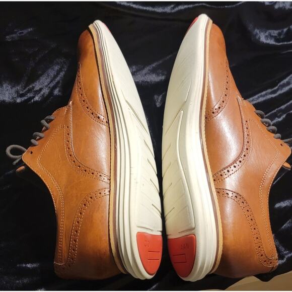 Cole Haan Men\'s Sz 13M Og Cloud Engy Mer Sw British Tan Wing Tip Shoes.
